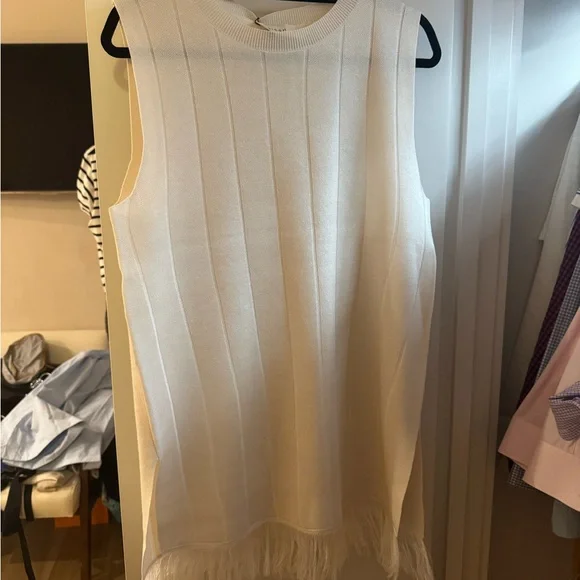 DISSH White Sleeveless Crew Neck Sheath Top - Picture 5 of 8